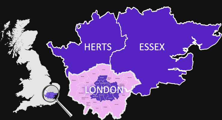 herts limo hire areas