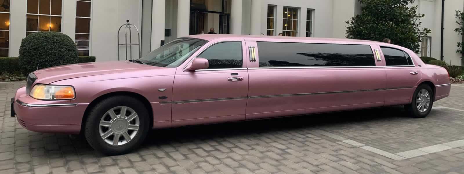Pink Lincoln Stretch Limo